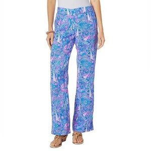 Lilly Pulitzer - Deri Linen Palazzo - Its A Sailabration